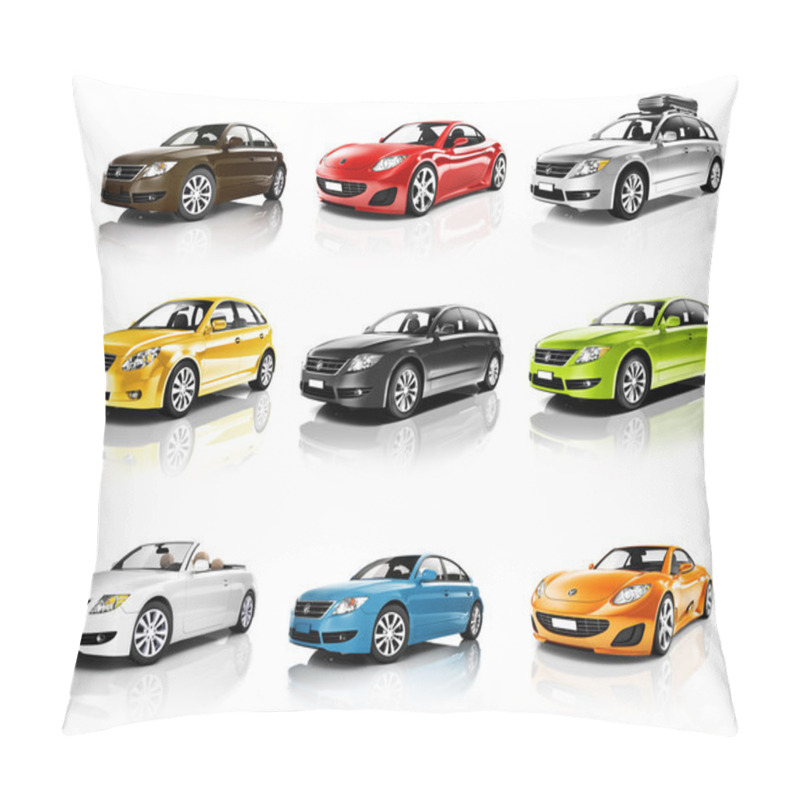 Personality  Collection Of 3D Cars Pillow Covers