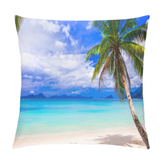 Personality  Wonderful Idyllic Nature Scenery - Tropical Beach Of El Nido. Palawan Island , Philippines Pillow Covers