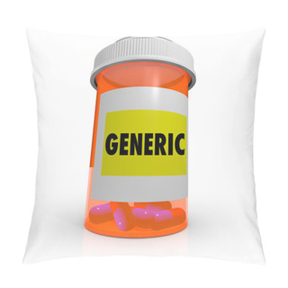 Personality  Generic Prescription Bottle - No Name Brand Medicine Pillow Covers