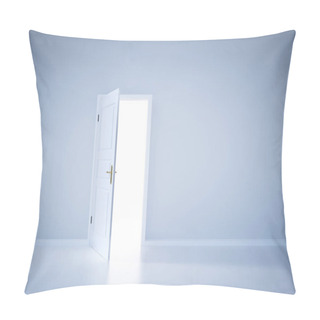 Personality  Light Shining From Open Door. Entrance Pillow Covers