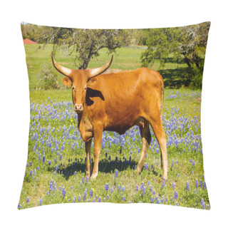 Personality  Beautiful Longhorn Cow Pillow Covers