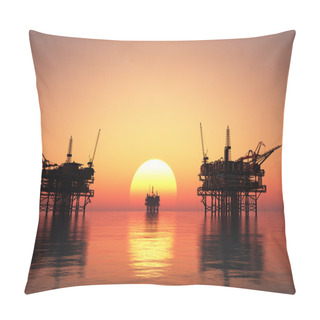 Personality  Oil Rig Pillow Covers