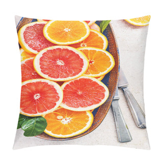 Personality  Variety  Sliced Citrus Fruits.  Pillow Covers
