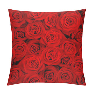 Personality  Big Bunch Of Red Roses Pillow Covers