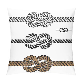 Personality  Black Rope Knot Symbols Pillow Covers