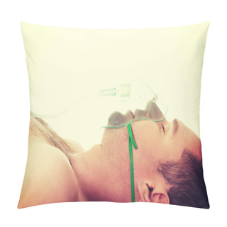 Personality  Man In Mask With Oxygen Pillow Covers