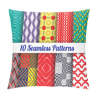 Personality  Set Of 10 Abstract Patterns Pillow Covers