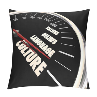 Personality  Culture Speedometer 3d Illustration Pillow Covers