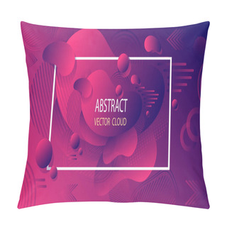 Personality  Abstract Excellent Vector Background With 3D Effect In Coral Dark Blue Or Digital Internet Web Mobile Motion Futuristic Space Template For Design In Creative Trend Modern  Style Pillow Covers