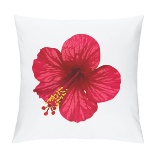 Personality  Vector Hibiscus Flower. Invitation Card. Pillow Covers