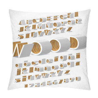 Personality  Vector Alphabet Shaped Furnitures Pillow Covers