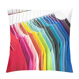 Personality  Variety Of Casual Shirts On Hangers Pillow Covers