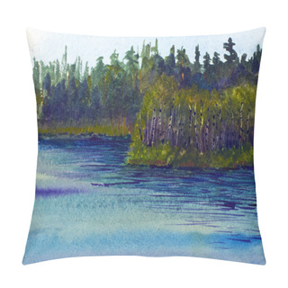Personality  Landscape With Lake Pillow Covers