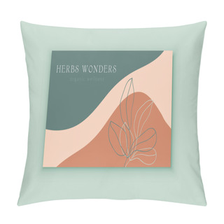 Personality  Business Card Template With Modern Abstract Shapes Pillow Covers