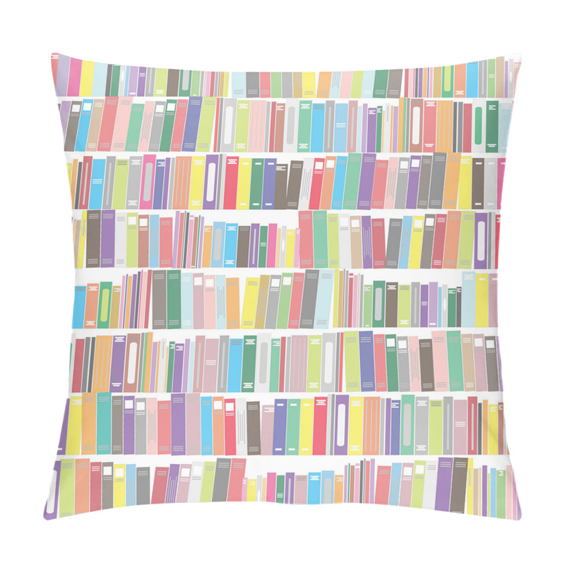 Personalise  Colorful Cartoon Library pillow covers