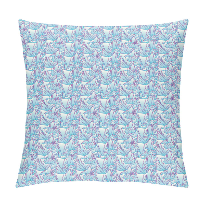 Customizable  Pattern Blue Toned Crystals pillow covers