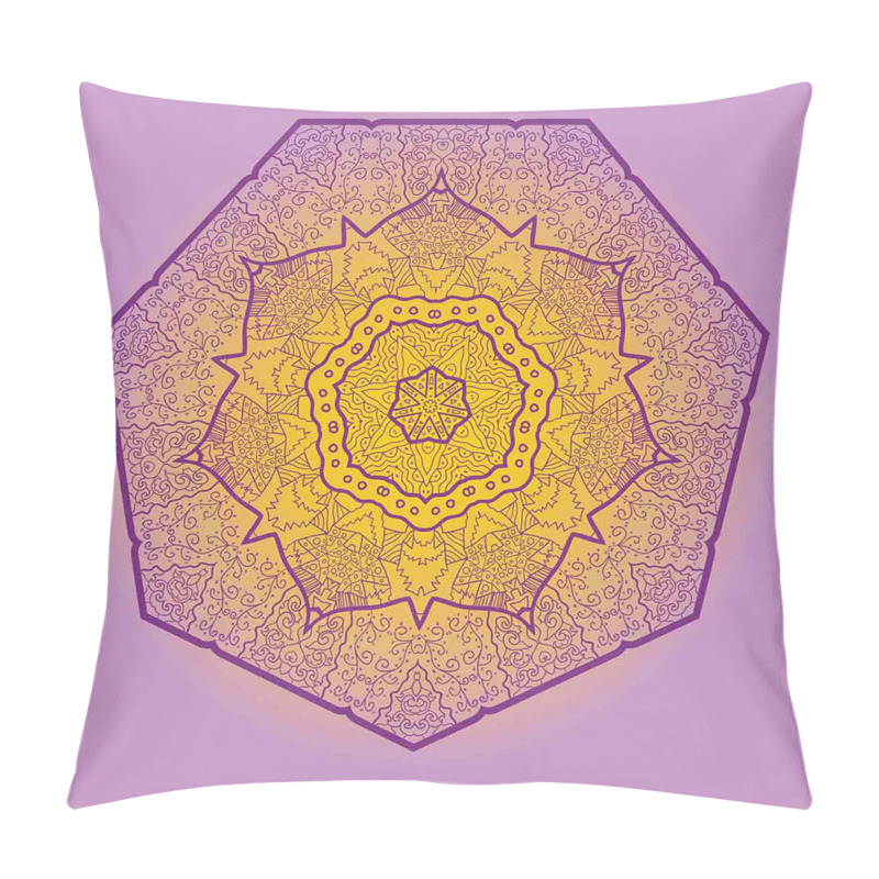 Personality  Oriental Heptagon Motif pillow covers