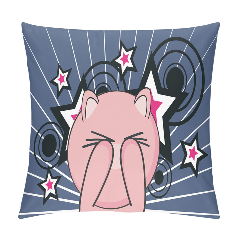 Personalise  Piggie on Stars and Rays pillow covers