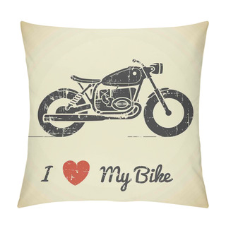 Custom  Grunge Flat Motorcycle Pillow Covers