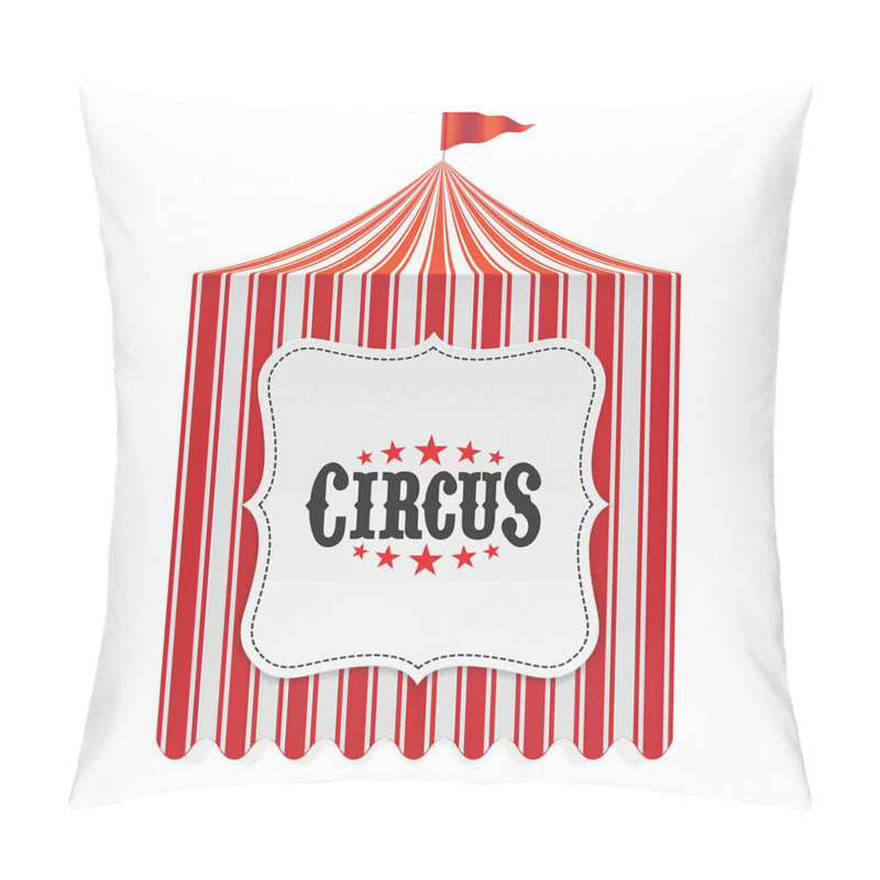 Customizable  Circus Tent Flagpole pillow covers
