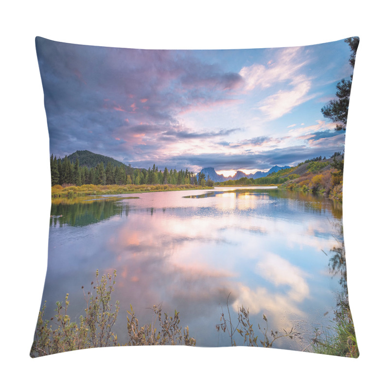 Custom  Sunset on Oxbow Bend pillow covers