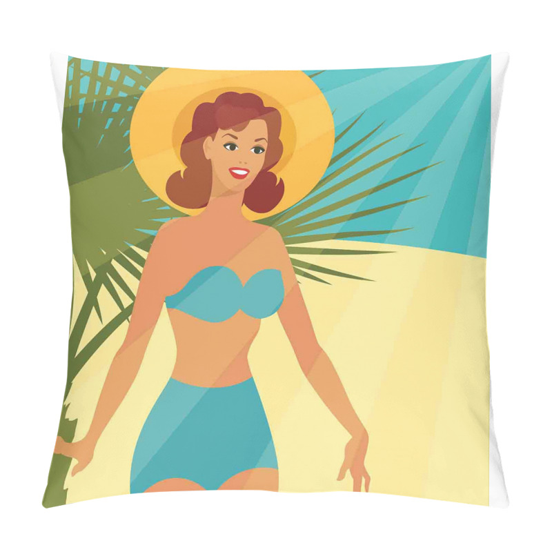 Personality  1950s Style Bikini pillow covers