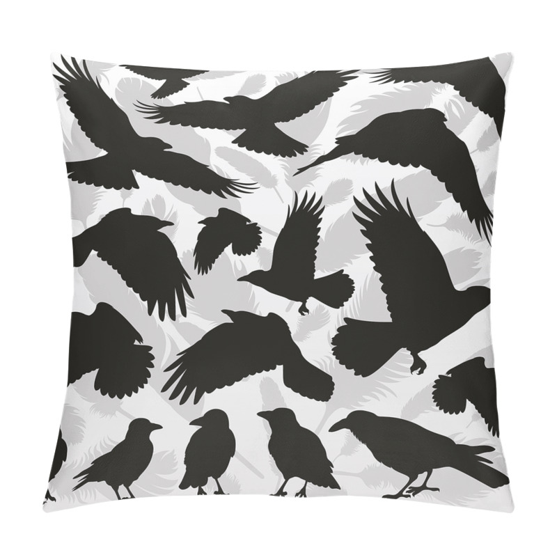 Custom  Birds and Feathers pillow covers