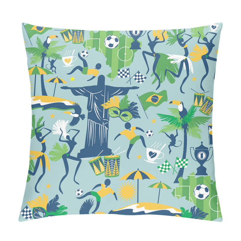 Personality  Theme of Brazil Cultural pillow covers