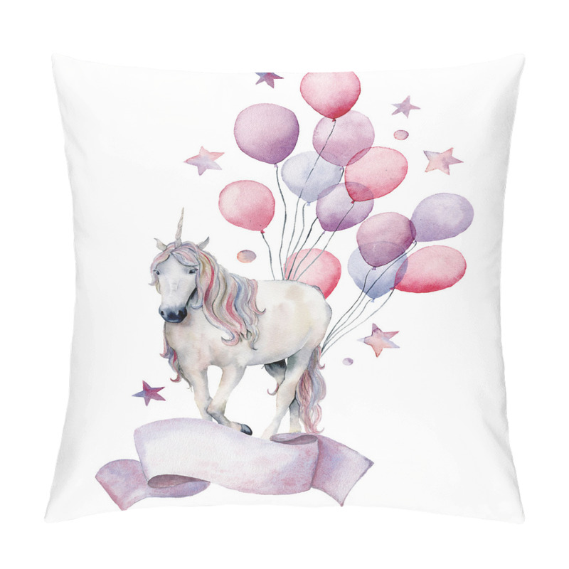 Personality  Unicorn and Balloons Stars pillow covers