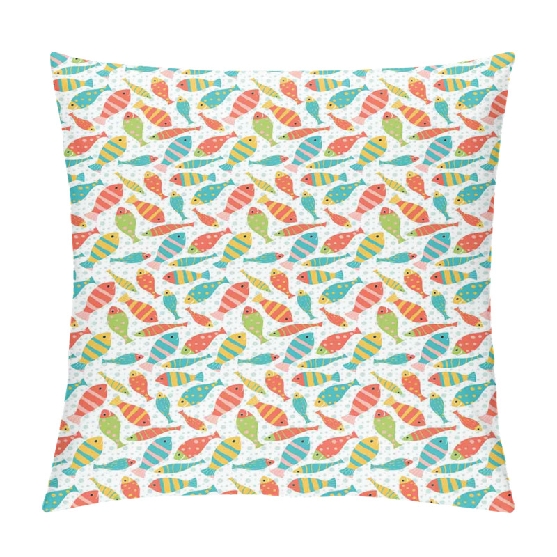 Personalise Colorful Fish Sea Bubbles pillow covers