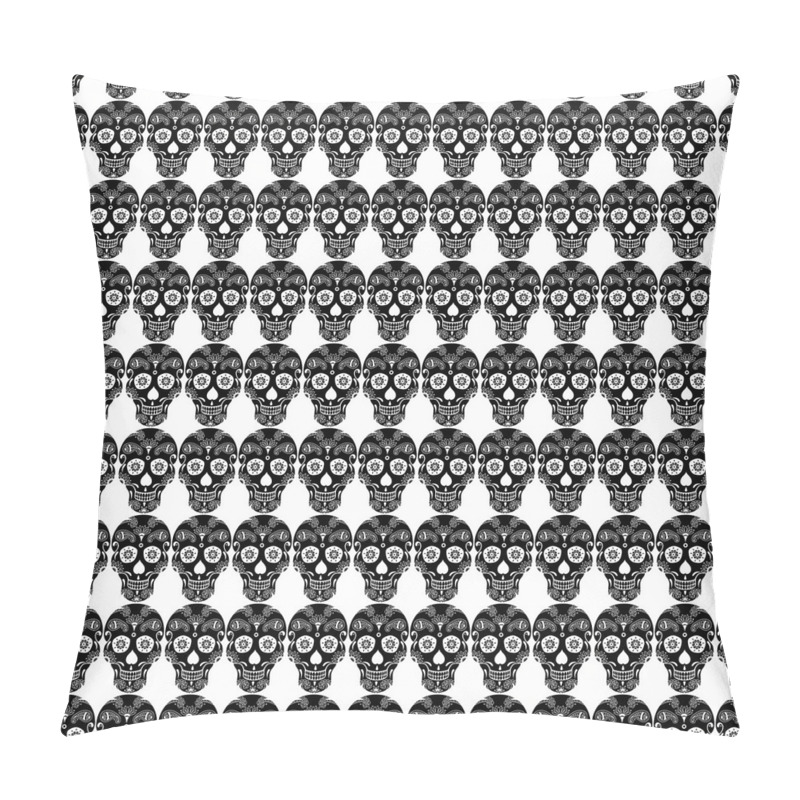 Customizable  Ornamental Skull Print pillow covers