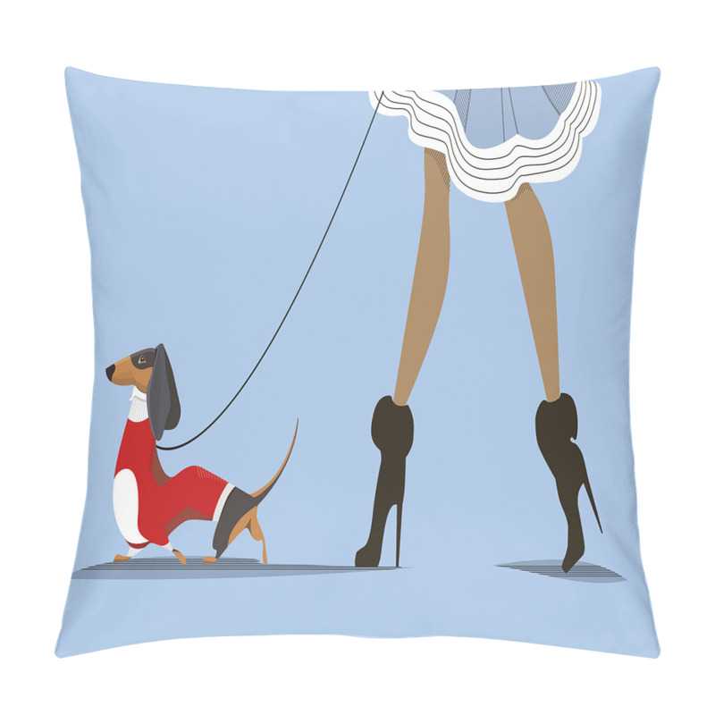 Personalise  Woman and Dog Fashion pillow covers