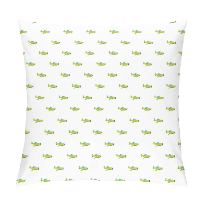 Personalise  Green Cartoon Planes pillow covers