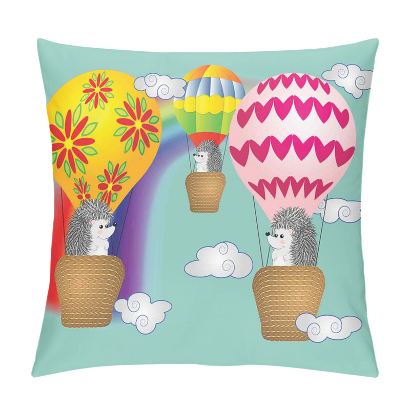 Personality  Animals in Balloons pillow covers