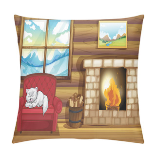 Personality  Sleepy Cat Rustic House Pillow Covers