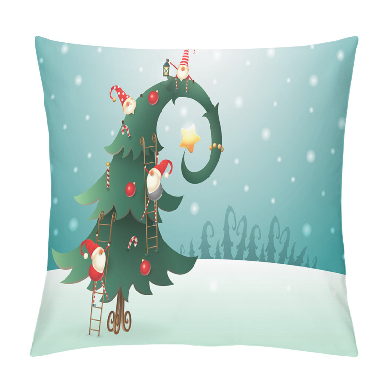 Custom  Christmas and Gnomes pillow covers