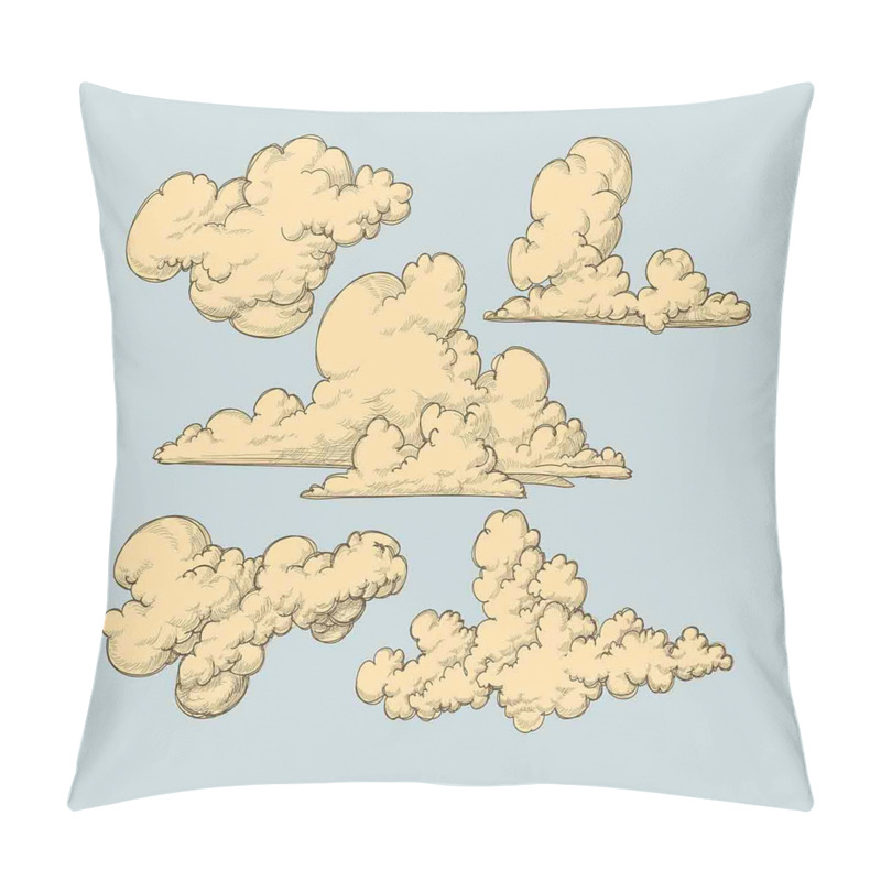 Custom  Vintage Clouds in the Sky pillow covers