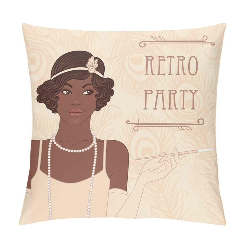 Customizable  Flapper Style Girl pillow covers