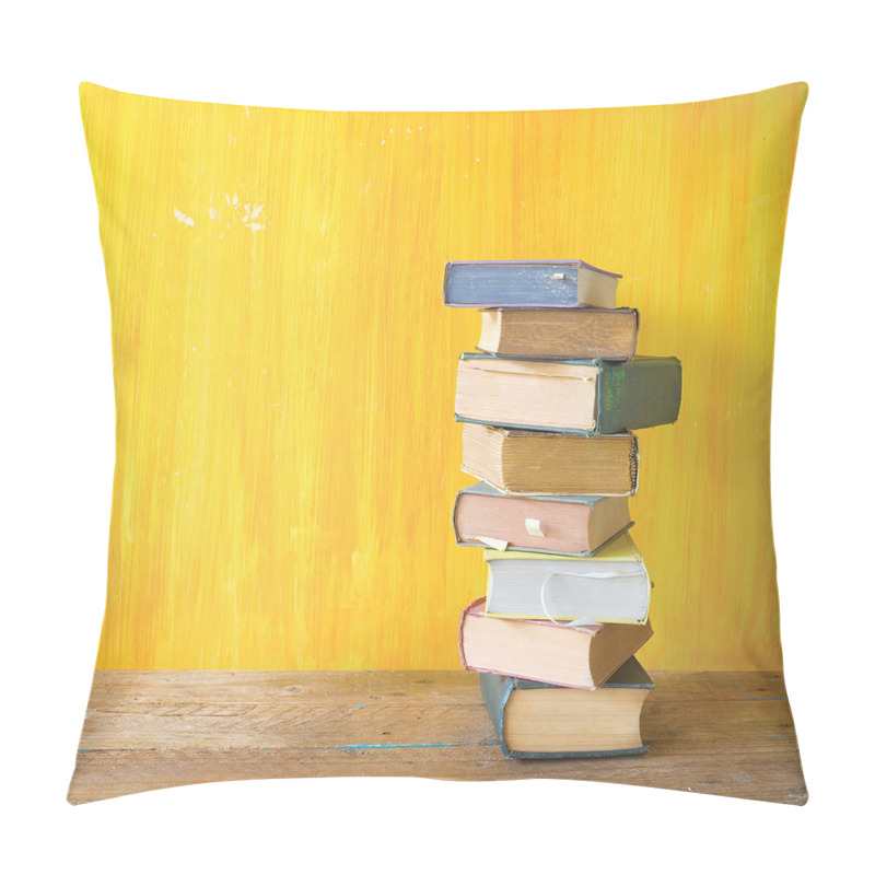 Customizable  Stack of Old Novels Photo pillow covers