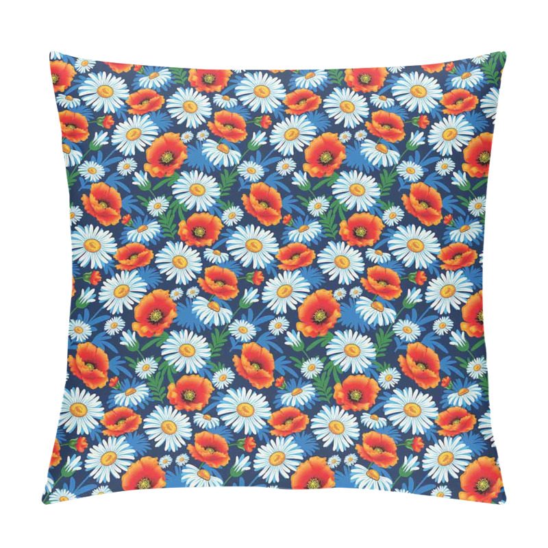 Personality  Vibrant Colored Poppies pillow covers
