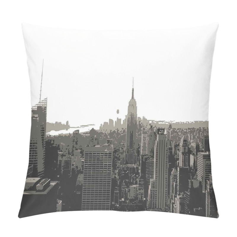 Custom  Aerial View of the City pillow covers