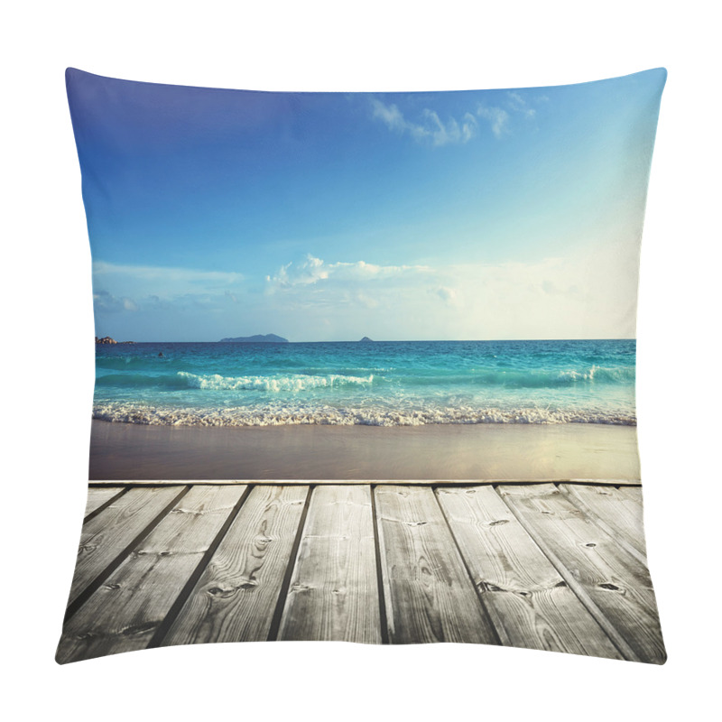 Personalise  Weathered Beach Waves pillow covers