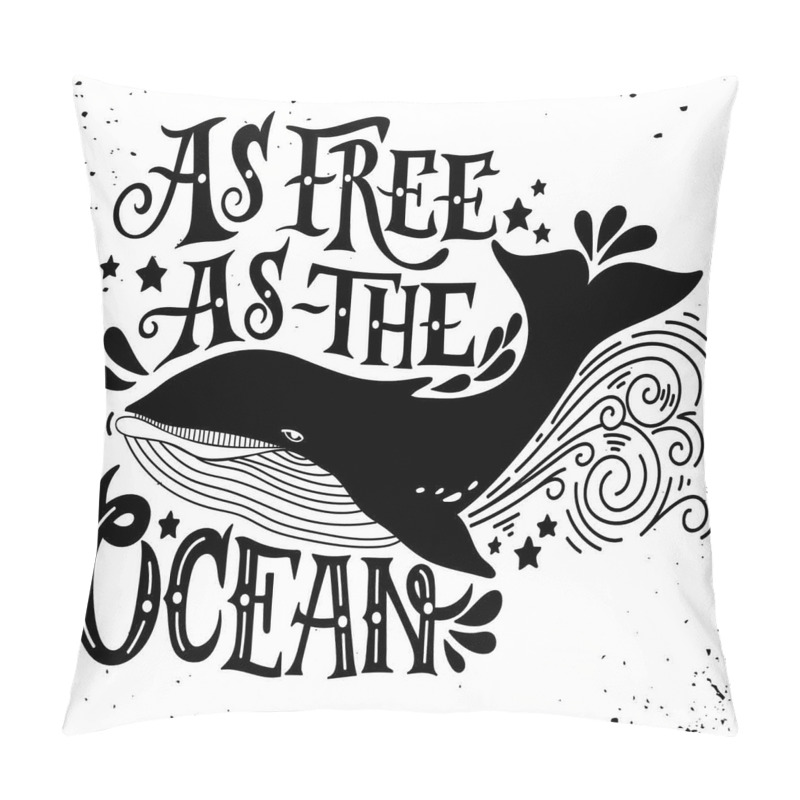 Personalise  As Free As the Oceans pillow covers