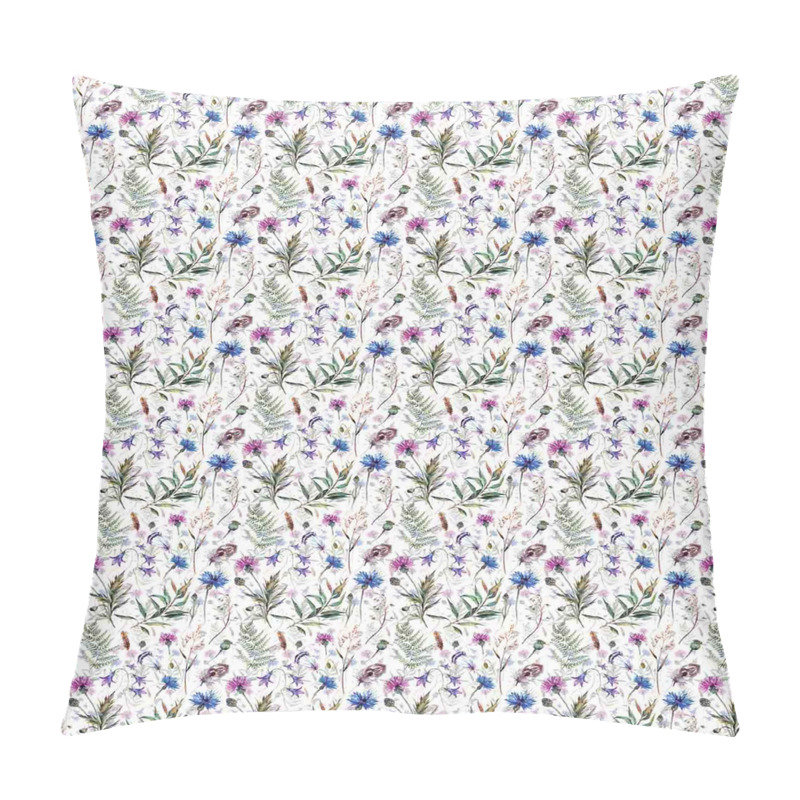 Personalise  Watercolor Wildflowers pillow covers