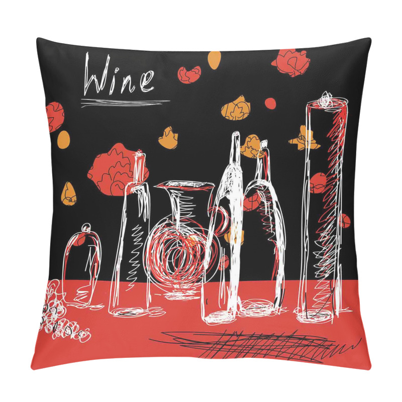 Personalise  Wine Bottles and Decanter pillow covers