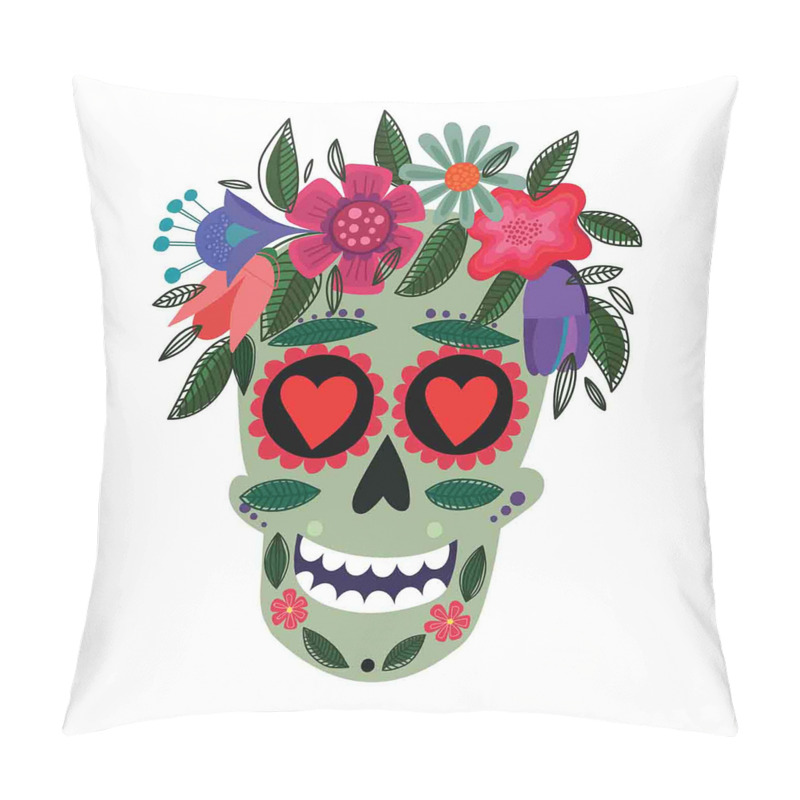 Personalise  Mexican Floral Wreath pillow covers