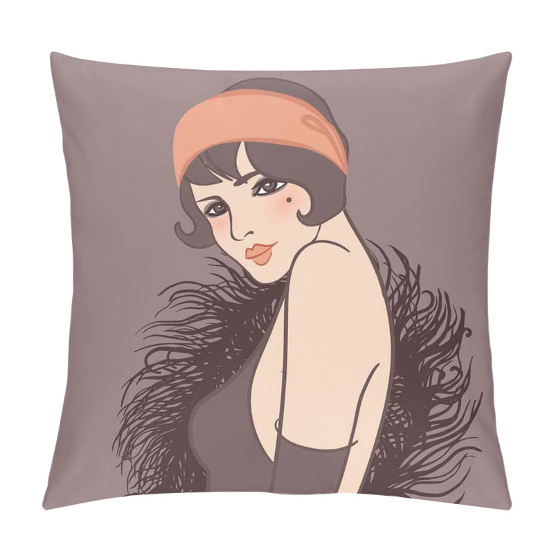 Personalise  Girl with Mole pillow covers