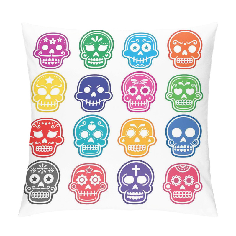 Personalise  Cartoon Style Skull pillow covers