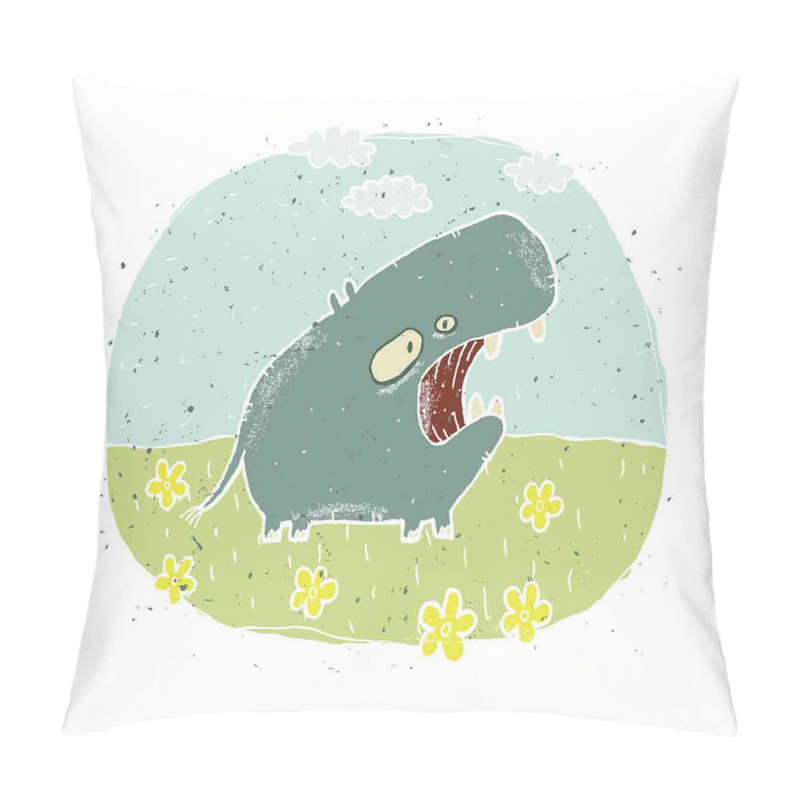 Customizable  Roaring Hippo Clouds pillow covers