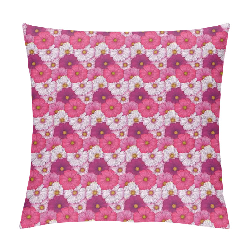 Personalise Cosmos Flowers Bunch pillow covers